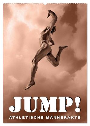 JUMP! ATHLETISCHE MÄNNERAKTE (Wandkalender 2024 DIN A2 hoch), CALVENDO Monatskalender von Borgulat,  Michael