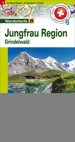 Jungfrau Region Grindelwald Nr. 04 Touren-Wanderkarte 1:50 000
