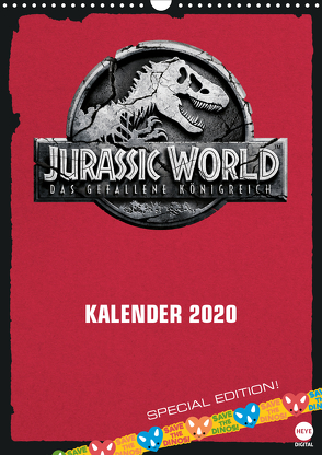Jurassic World (Wandkalender 2020 DIN A3 hoch) von Digital,  Heye