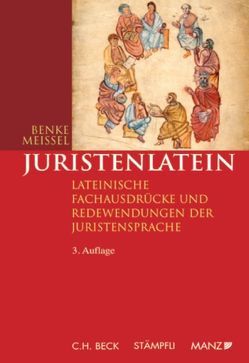 Juristenlatein von Benke,  Nikolaus, Meissel,  Franz-Stefan