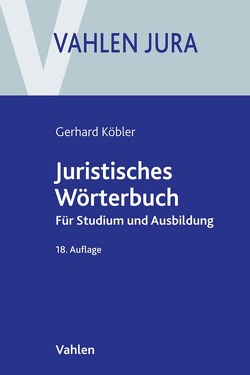 Juristisches Wörterbuch von Köbler,  Gerhard