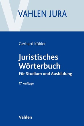 Juristisches Wörterbuch von Köbler,  Gerhard