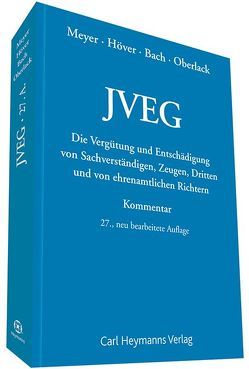 JVEG von Bach,  Wolfgang, Höver,  Albert, Meyer,  Paul, Oberlack,  Henning
