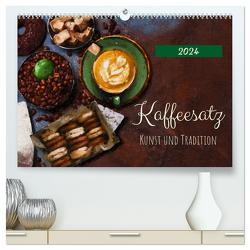 Kaffeesatz – Kunst und Tradition (hochwertiger Premium Wandkalender 2024 DIN A2 quer), Kunstdruck in Hochglanz von Frost,  Anja