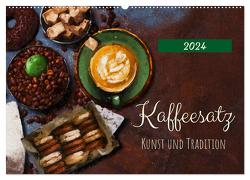 Kaffeesatz – Kunst und Tradition (Wandkalender 2024 DIN A2 quer), CALVENDO Monatskalender von Frost,  Anja