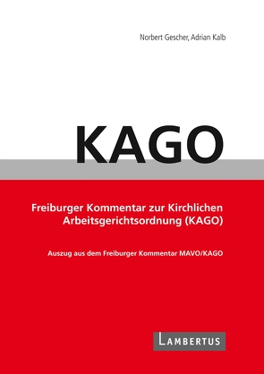 KAGO-Kommentar-Handbuch von Gescher,  Norbert, Kalb,  Adrian