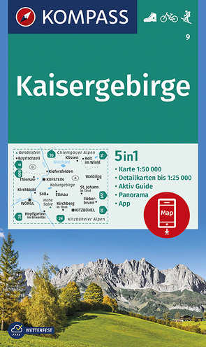 KOMPASS Wanderkarte Kaisergebirge von KOMPASS-Karten GmbH
