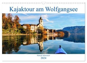 Kajaktour am Wolfgangsee (Wandkalender 2024 DIN A3 quer), CALVENDO Monatskalender von Schwarzer,  Henryk