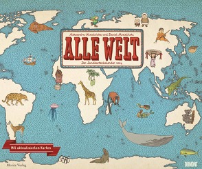 Alle Welt 2024 – Landkarten-Kalender von DUMONT– Kinder-Kalender –Querformat 60 x 50 cm von Mizielinska,  Aleksandra, Mizielinska,  Daniel