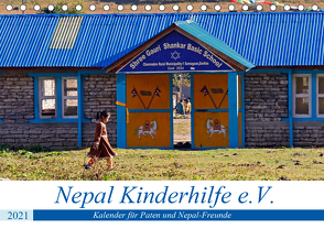 Kalender 2021 der Nepal Kinderhilfe e.V. (Tischkalender 2021 DIN A5 quer) von Range,  Nicolle