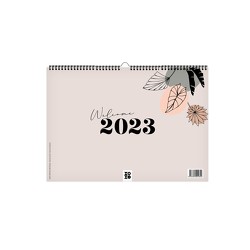 Kalender 2023, „leaves lineart“ von Garschhammer,  Anja