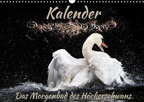 Das Morgenbad des Höckerschwans (Wandkalender 2019 DIN A3 quer) von Banker,  Sylvio