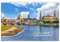Kalender Dresden und Umgebung 2024 von Schubert,  Peter