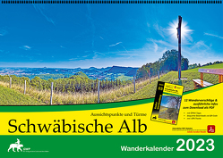 Schwäbische Alb 2023 Kalender [Wandkalender, Format DIN A3 (42 cm x 29,7 cm)] [Mit 12 Wandervorschlägen und Informationen als PDF zum Download via QR-Code]