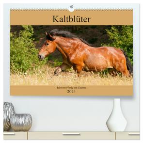 Kaltblüter – Schwere Pferde mit Charme (hochwertiger Premium Wandkalender 2024 DIN A2 quer), Kunstdruck in Hochglanz von Bölts,  Meike