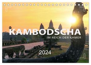 KAMBODSCHA – Im Reich der Khmer (Tischkalender 2024 DIN A5 quer), CALVENDO Monatskalender von Weigt,  Mario