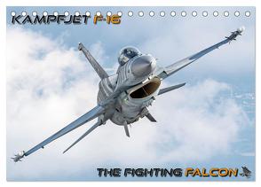 Kampfjet F-16 The Fighting Falcon (Tischkalender 2024 DIN A5 quer), CALVENDO Monatskalender von Engelke,  Björn