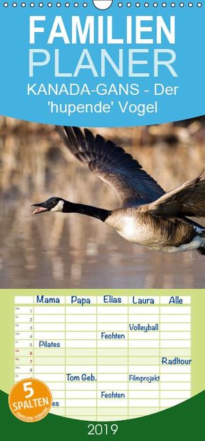 KANADA-GANS – Der ‚hupende‘ Vogel – Familienplaner hoch (Wandkalender 2019 , 21 cm x 45 cm, hoch) von Henry,  Philippe