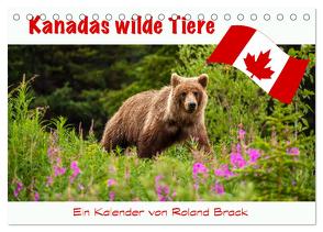 Kanadas Wilde Tiere (Tischkalender 2024 DIN A5 quer), CALVENDO Monatskalender von Brack,  Roland