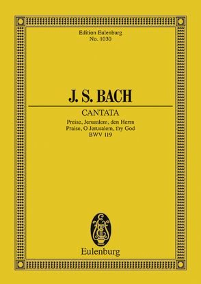 Kantate Nr. 119 von Bach,  Johann Sebastian, Schering,  Arnold