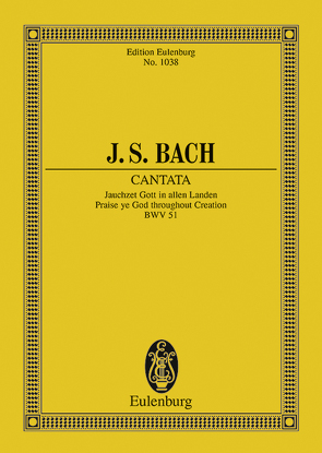 Kantate Nr. 51 (Dominica 15 post Trinitatis et in ogni Tempo) von Bach,  Johann Sebastian, Schering,  Arnold