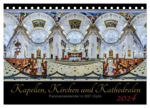 Kapellen, Kirchen und Kathedralen 2024 (Tischkalender 2024 DIN A5 quer), CALVENDO Monatskalender von Christen,  Ernst