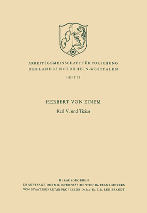 Karl V. und Tizian von von Einem,  Herbert
