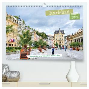 Karlsbad – Beliebter Kurort in Tschechien (hochwertiger Premium Wandkalender 2024 DIN A2 quer), Kunstdruck in Hochglanz von Kruse,  Gisela