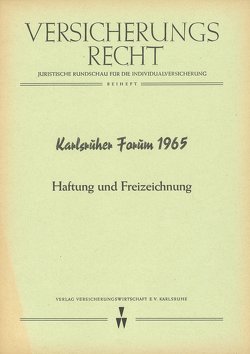 Karlsruher Forum 1965 von Klingmüller,  Ernst