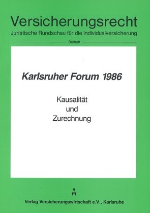 Karlsruher Forum 1986 von Klingmüller,  Ernst