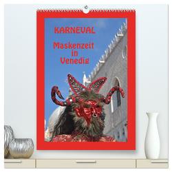 Karneval Maskenzeit in Venedig (hochwertiger Premium Wandkalender 2024 DIN A2 hoch), Kunstdruck in Hochglanz von GUGIGEI,  GUGIGEI
