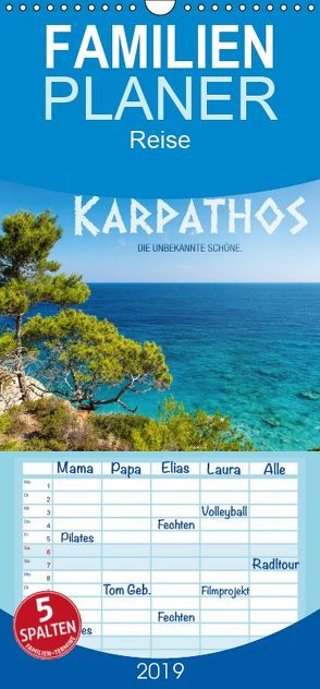Karpathos – die unbekannte Schöne – Familienplaner hoch (Wandkalender 2019 , 21 cm x 45 cm, hoch) von Mitchell,  Frank