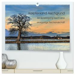 Karpfenland Aischgrund (hochwertiger Premium Wandkalender 2024 DIN A2 quer), Kunstdruck in Hochglanz von silvimania,  silvimania