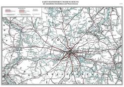 Karte der Eisenbahnen & Wasserstraßen Berlin Brandenburg 1896 von GVE-Verlag, Heller,  M.