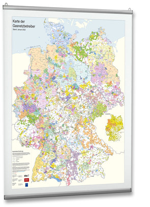 Karte der Gasnetzbetreiber 2022