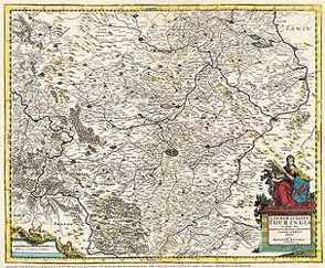 Karte des Landes Thüringen 1690 von Funcke,  David