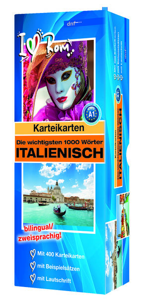 Karteikarten Die wichtigsten 1000 Wörter Italienisch (A1)