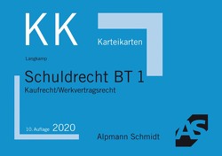 Karteikarten Schuldrecht BT 1 von Langkamp (geb. Wirtz),  Tobias