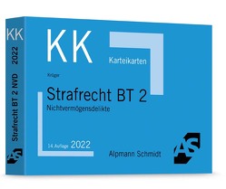 Karteikarten Strafrecht BT 2 von Krüger,  Rolf