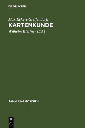 Kartenkunde von Eckert-Greifendorff,  Max, Kleffner,  Wilhelm