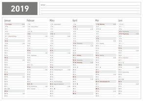 Karton-Tafelkalender A5 2019 von ALPHA EDITION