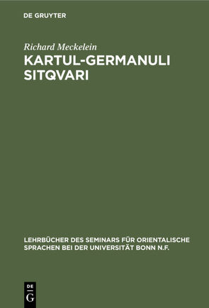 Kartul-germanuli sitqvari von Meckelein,  Richard