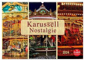 Karussell – Nostalgie (Wandkalender 2024 DIN A2 quer), CALVENDO Monatskalender von Roder,  Peter