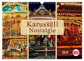 Karussell – Nostalgie (Wandkalender 2024 DIN A3 quer), CALVENDO Monatskalender von Roder,  Peter