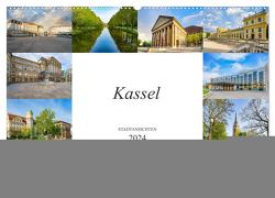 Kassel Stadtansichten (Wandkalender 2024 DIN A2 quer), CALVENDO Monatskalender von Meutzner,  Dirk