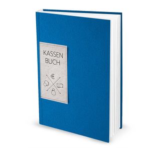 Kassenbuch BLAU (Hardcover A4, Blankoseiten)