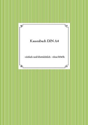 Kassenbuch DIN A4 von Eschenbach,  Thomas