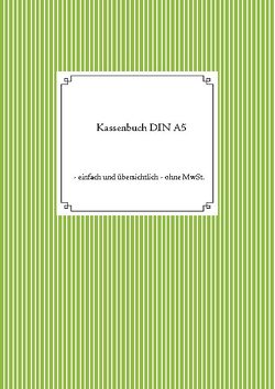 Kassenbuch DIN A5 von Eschenbach,  Thomas