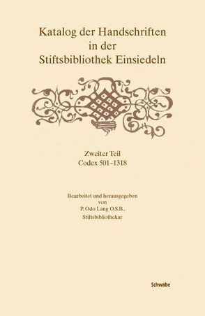 Katalog der Handschriften in der Stiftsbibliothek Einsiedeln.