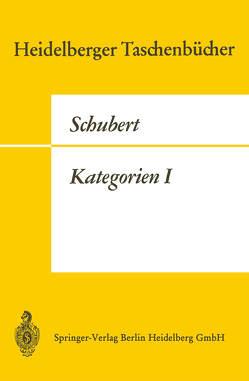 Kategorien von Schubert,  Horst